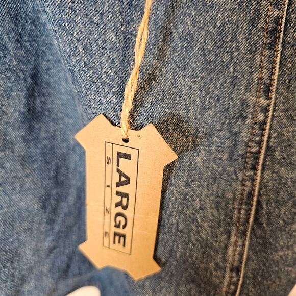 Vintage Abe For Honest Jeanswear Y2K Denim Skirt Size Large Deadstock NEW NWT - Picture 3 of 6